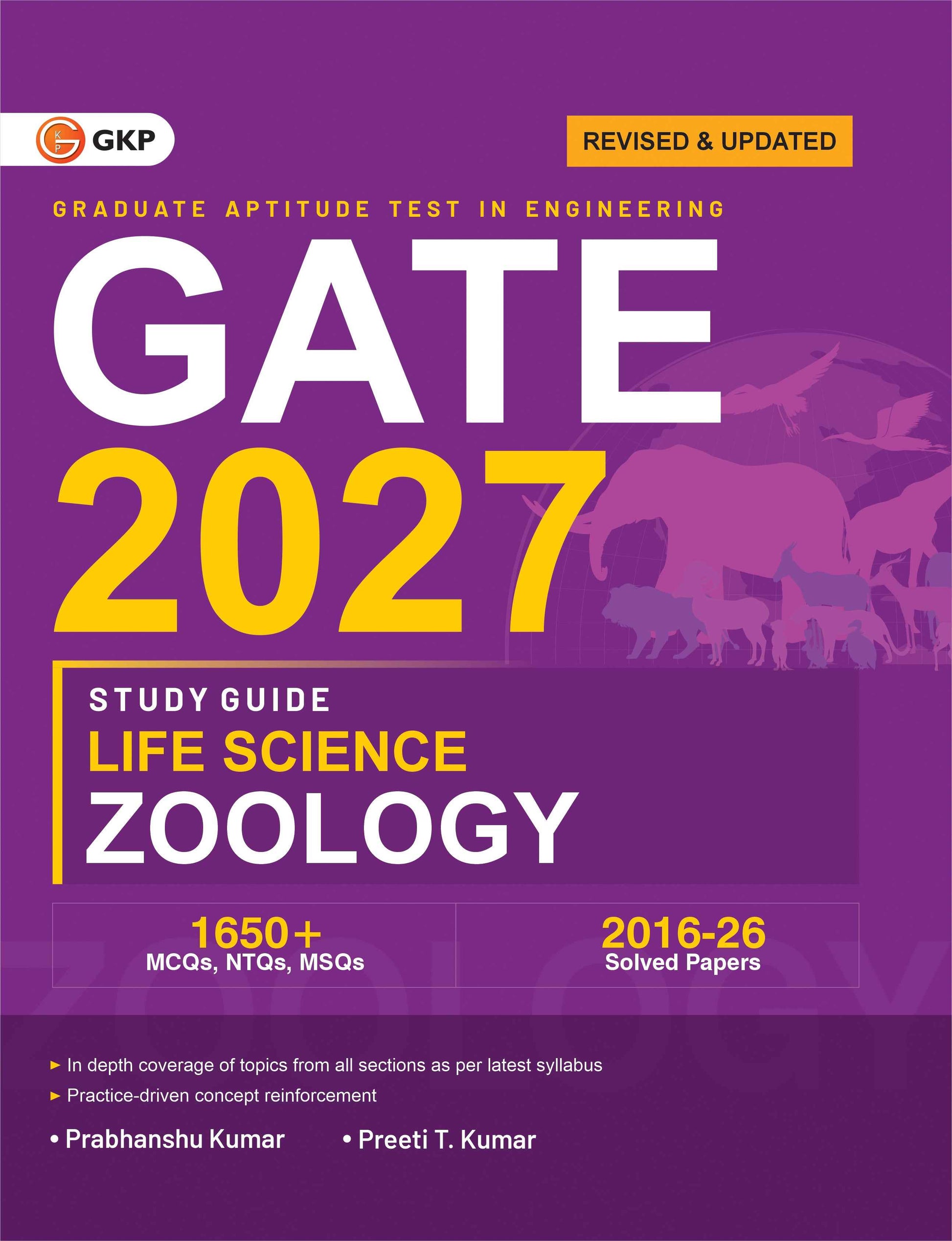 GATE 2027 : Life Science - Zoology - Guide by Dr. Prabhanshu Kumar, Er. Preeti Tripathi