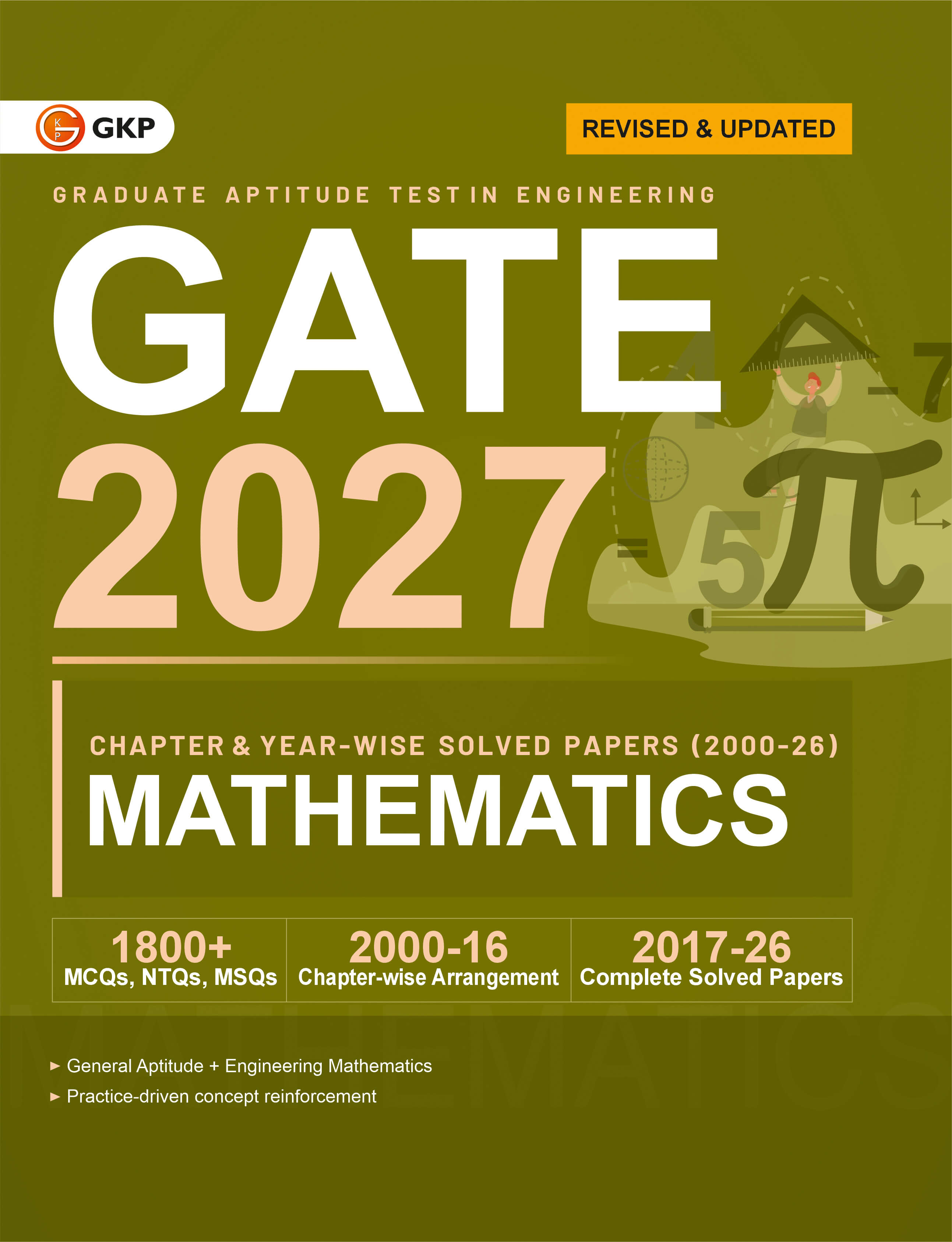 GATE-MA 2027 Mathematics Solved Papers Chapter-wise & Year-wise (2000-2026) | 27 Years of PYQs | Chapter Exercises & Detailed Solutions | GATE-MA Prep Series
