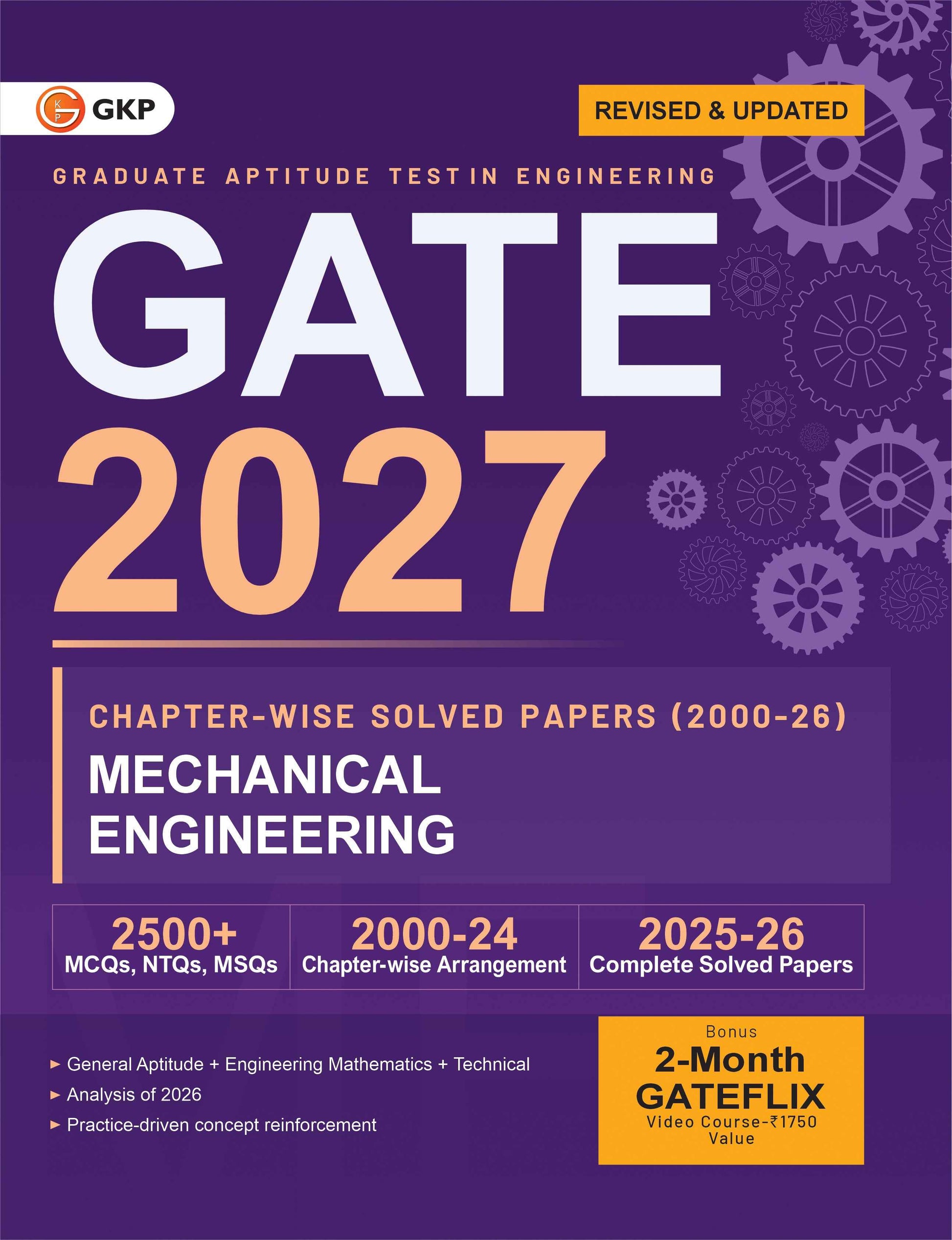GATE 2027: Mechanical Engineering Preparation Set (Complete Study Guide + Chapter-wise PYQs Solved Papers of 2000-2025) | GATE-ME Prep Guide + Solved Papers | GATE Mechanical Engg. Exam Prep Combo | Set of 2 Books - GK Publications