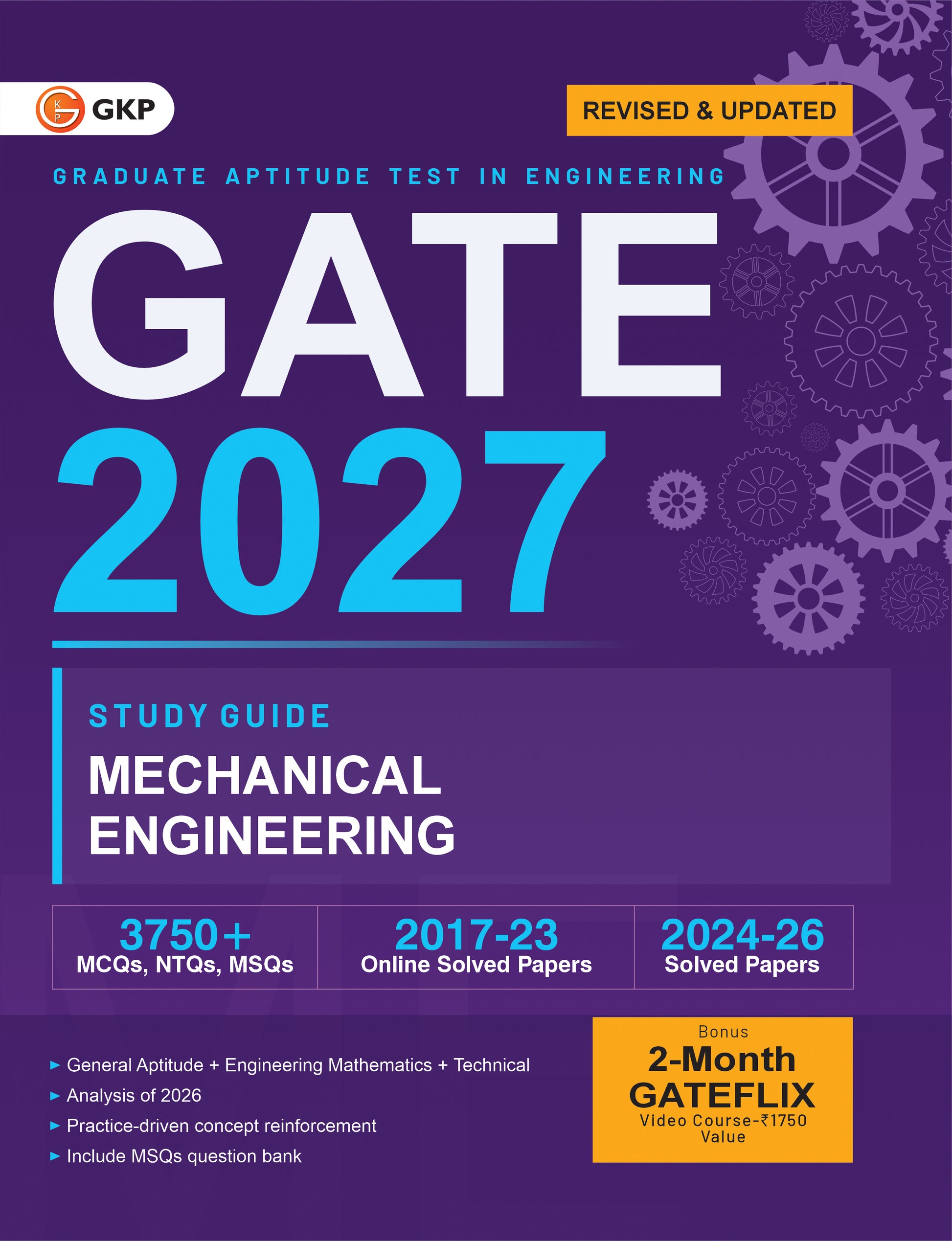GATE 2027 Mechanical Engineering Guide | Complete Study Material with 3750+ MCQs, NTQs & MSQs | 3 Full Mock Tests | Chapterwise Practice | GATE ME Book for PSU & IIT Admissions