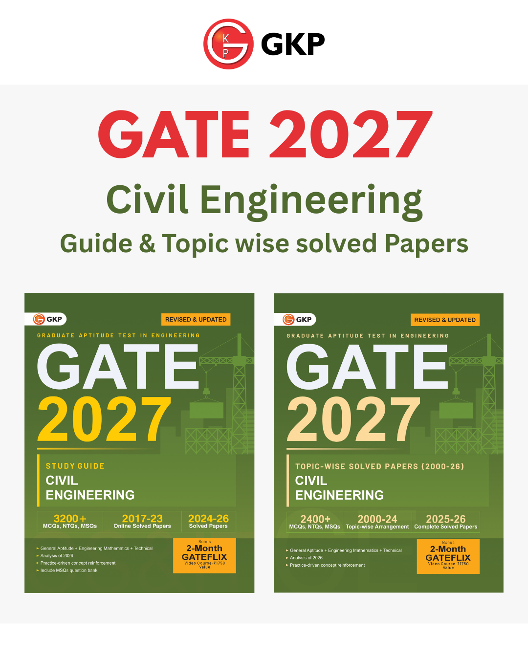Buy GATE-CE 2027 Preparation Set | Study Guide + 27 Years Topic-wise ...