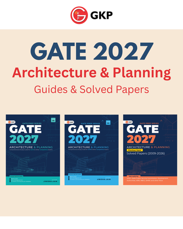 GATE-AR 2027 Preparation Set | PYQs Solved Papers 2009–26 + Theory Guide Vol-1 + Practice Book Vol-2 | Architecture & Planning By Ar. Jinisha Jain | GATE-AR Exam Prep Combo of 3 Books