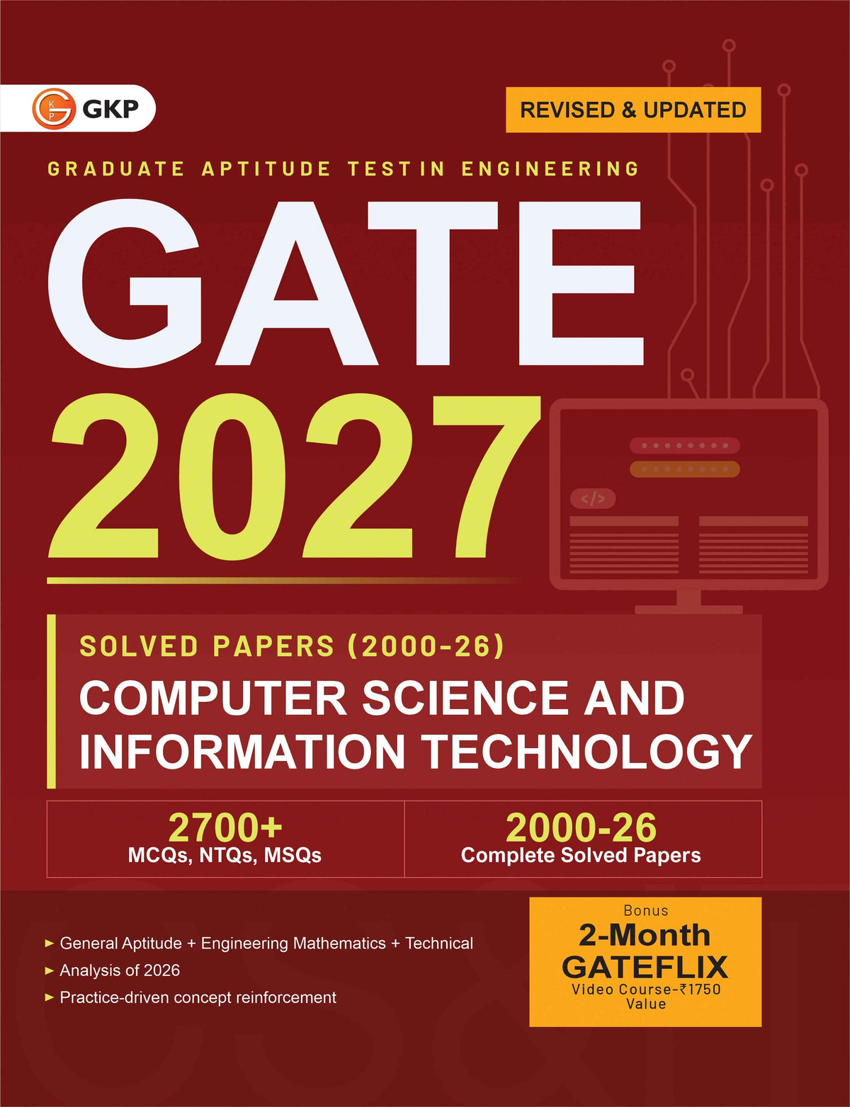 Buy GATE-CS/IT 2027 Year-wise Solved Papers (2000-2026) | Computer ...