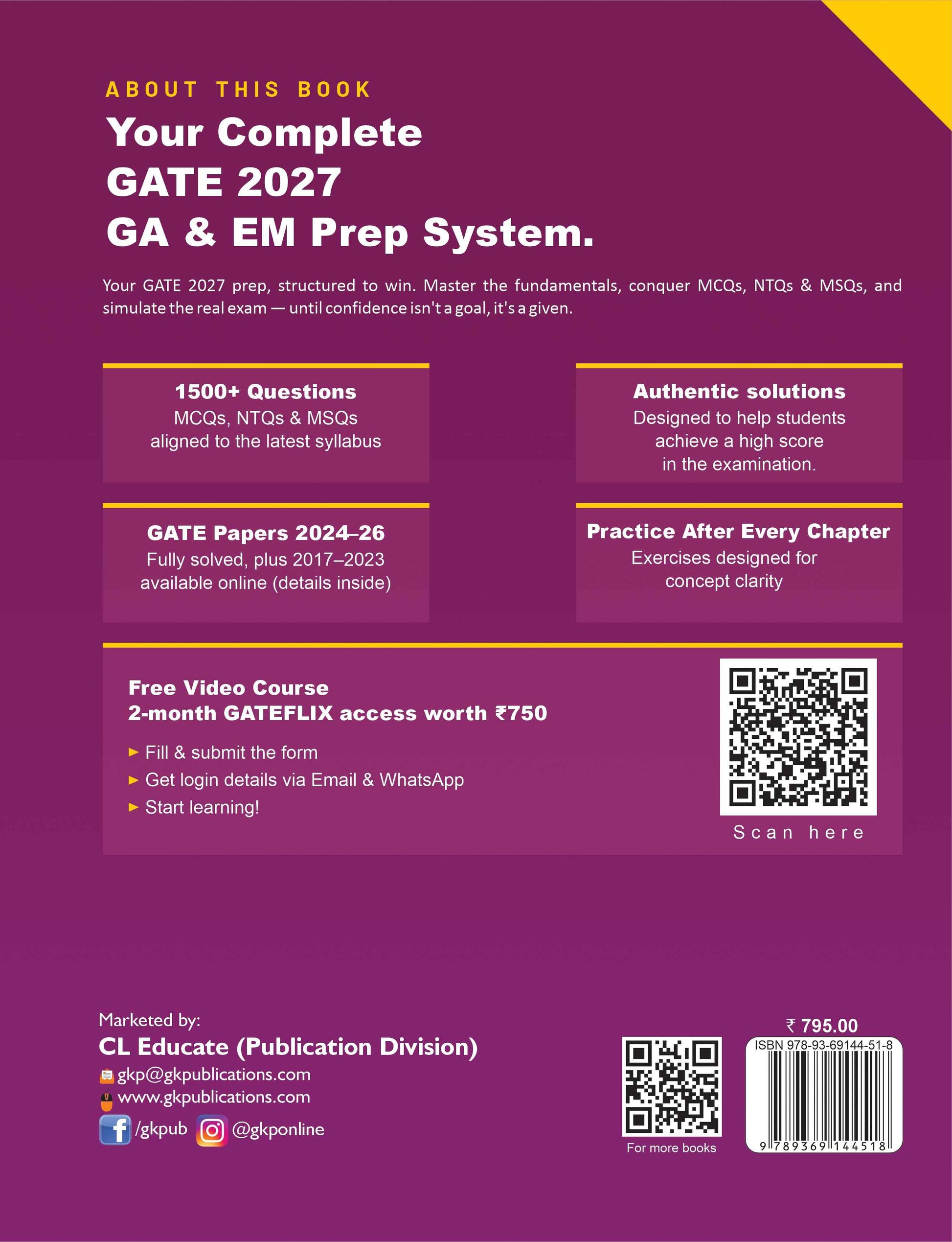 GATE 2027 : General Aptitude & Engineering Mathematics - Guide