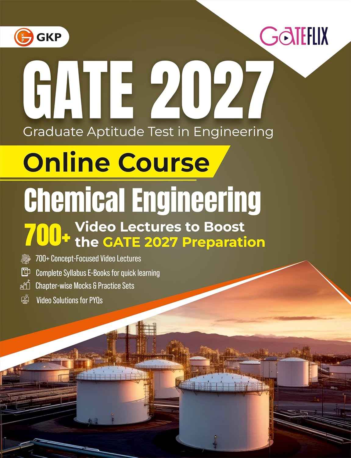 GATE 2027 Chemical Engineering Course | GATE-CH Exam Prep Study Kit | Includes 700+ Concept Focused Video Lectures | Chapter-wise Mocks & Practice Sets | Video Analysis for PYQs | GateFlix - GK Publications