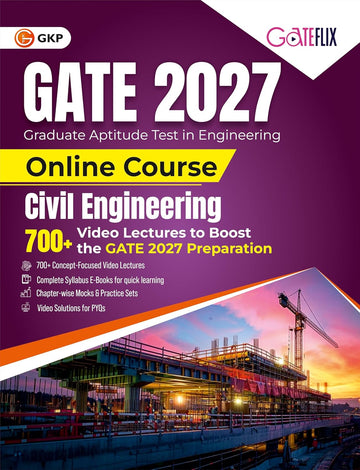GATE 2027 Civil Engineering Course | Includes 700+ Concept Focused Video Lectures | Chapter-wise Mocks & Practice Sets | Video Analysis for PYQs | GATE-CE Exam Prep Study Kit