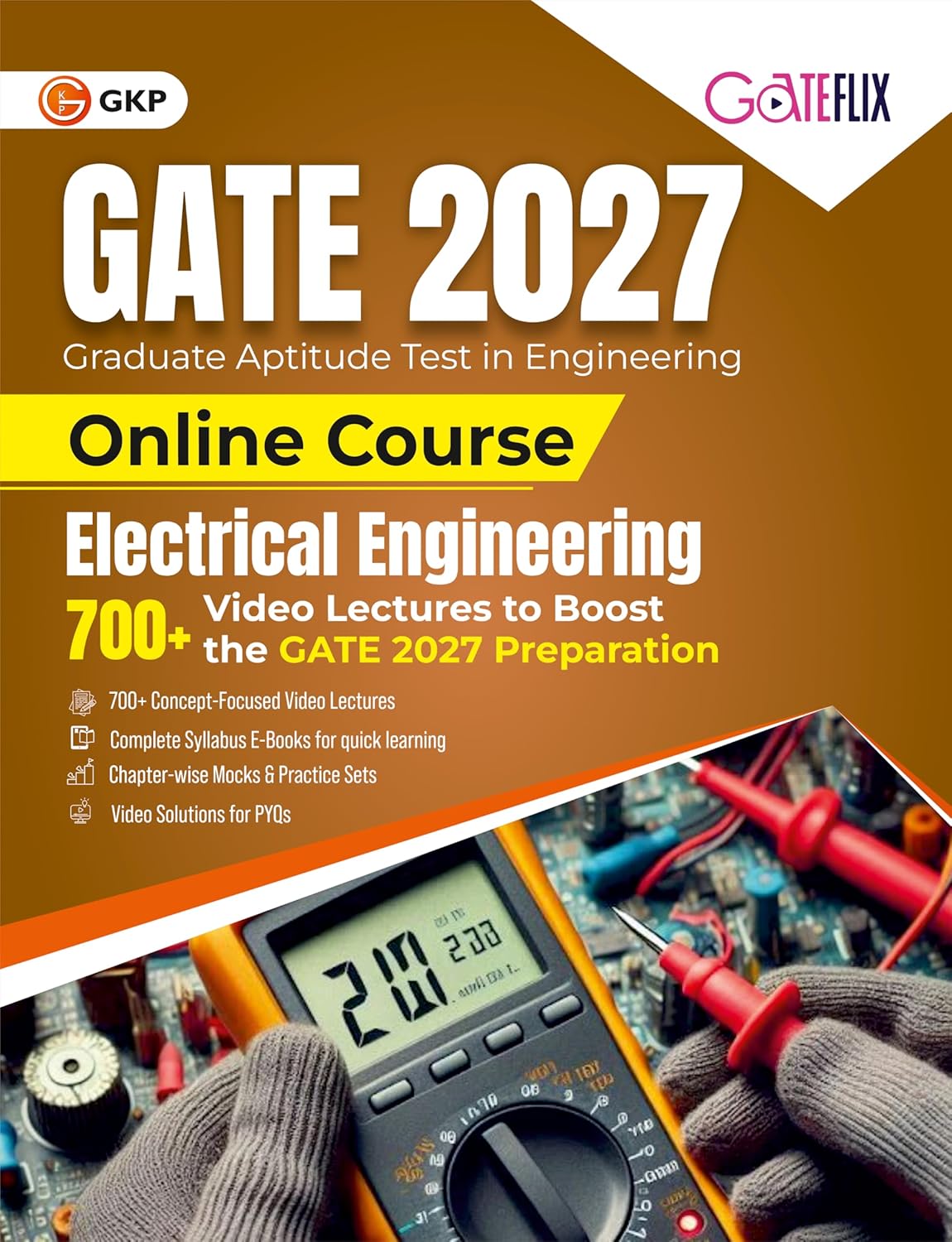 GATE 2027 Electrical Engineering Course | Includes 700+ Concept Focused Video Lectures | Chapter-wise Mocks & Practice Sets | Video Analysis for PYQs | GATE-EE Exam Prep Study Kit