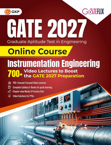 GATE 2027 Instrumentation Engineering Course | GATE-IE Exam Prep Study Kit | Includes 700+ Concept Focused Video Lectures | Chapter-wise Mocks & Practice Sets | Video Analysis for PYQs | GateFlix - GK Publications