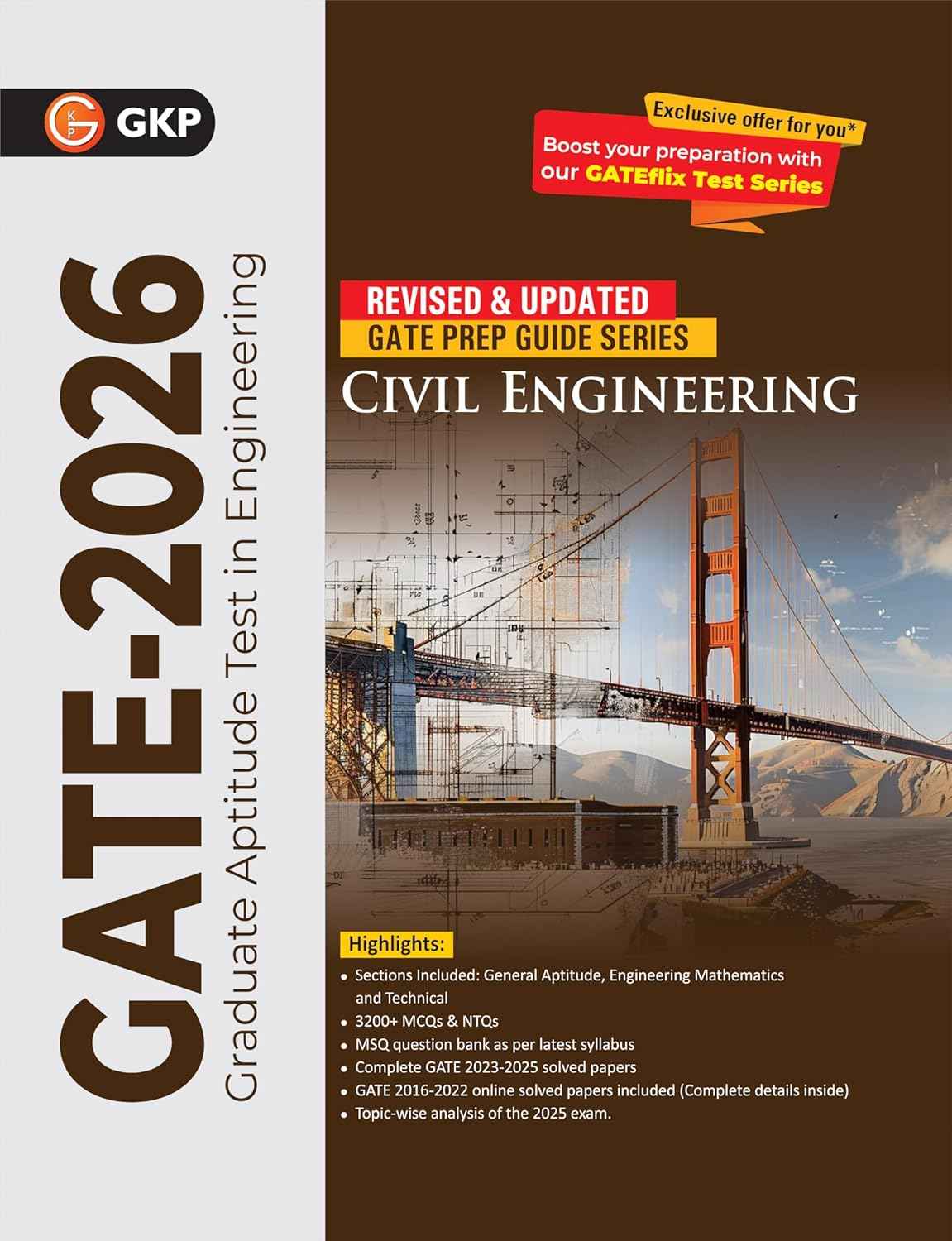 GATE 2026: Civil Engineering Study Guide + Chapter wise solved Papers