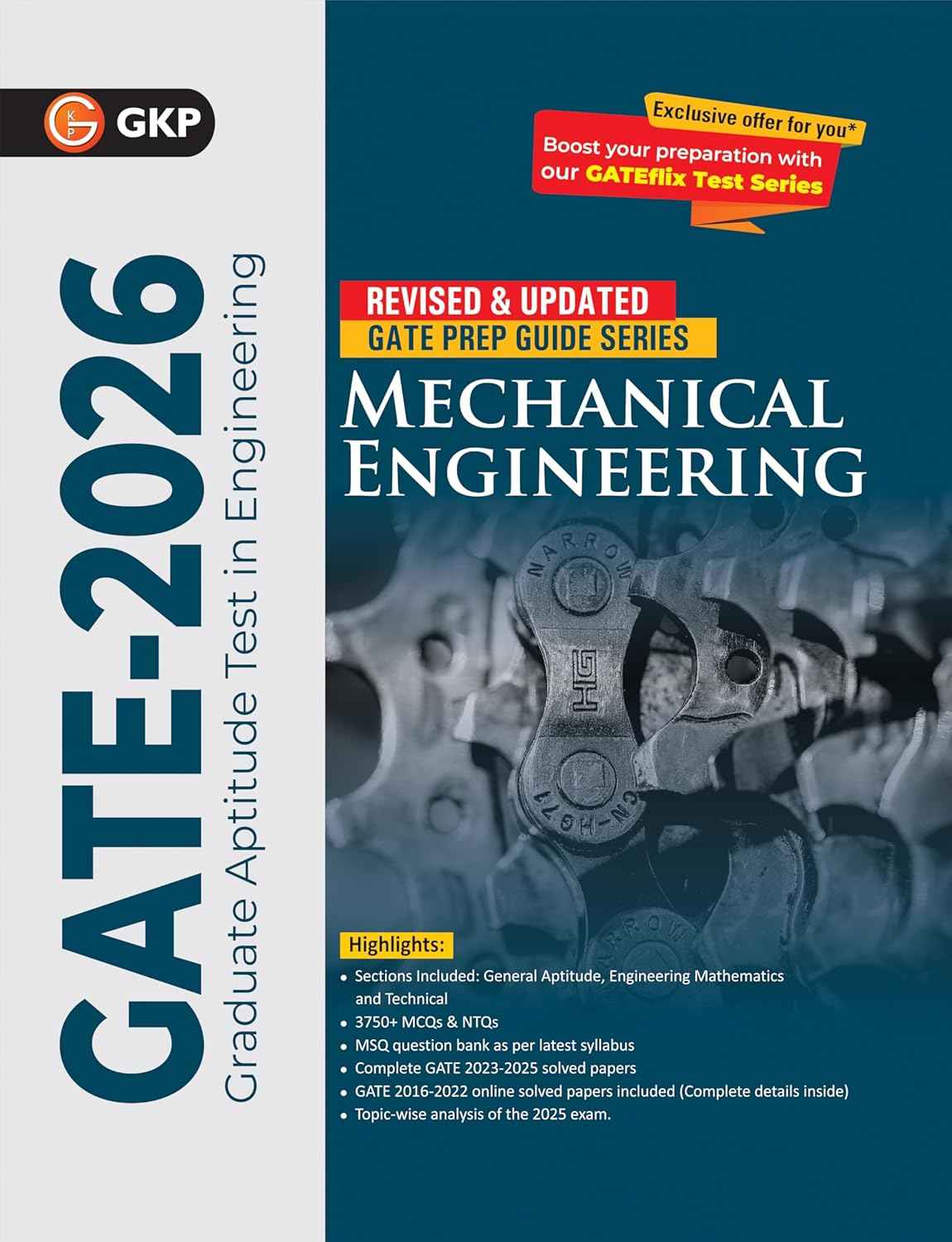 GATE 2026: Mechanical Engineering Study Guide + Chapter wise Solved Papers