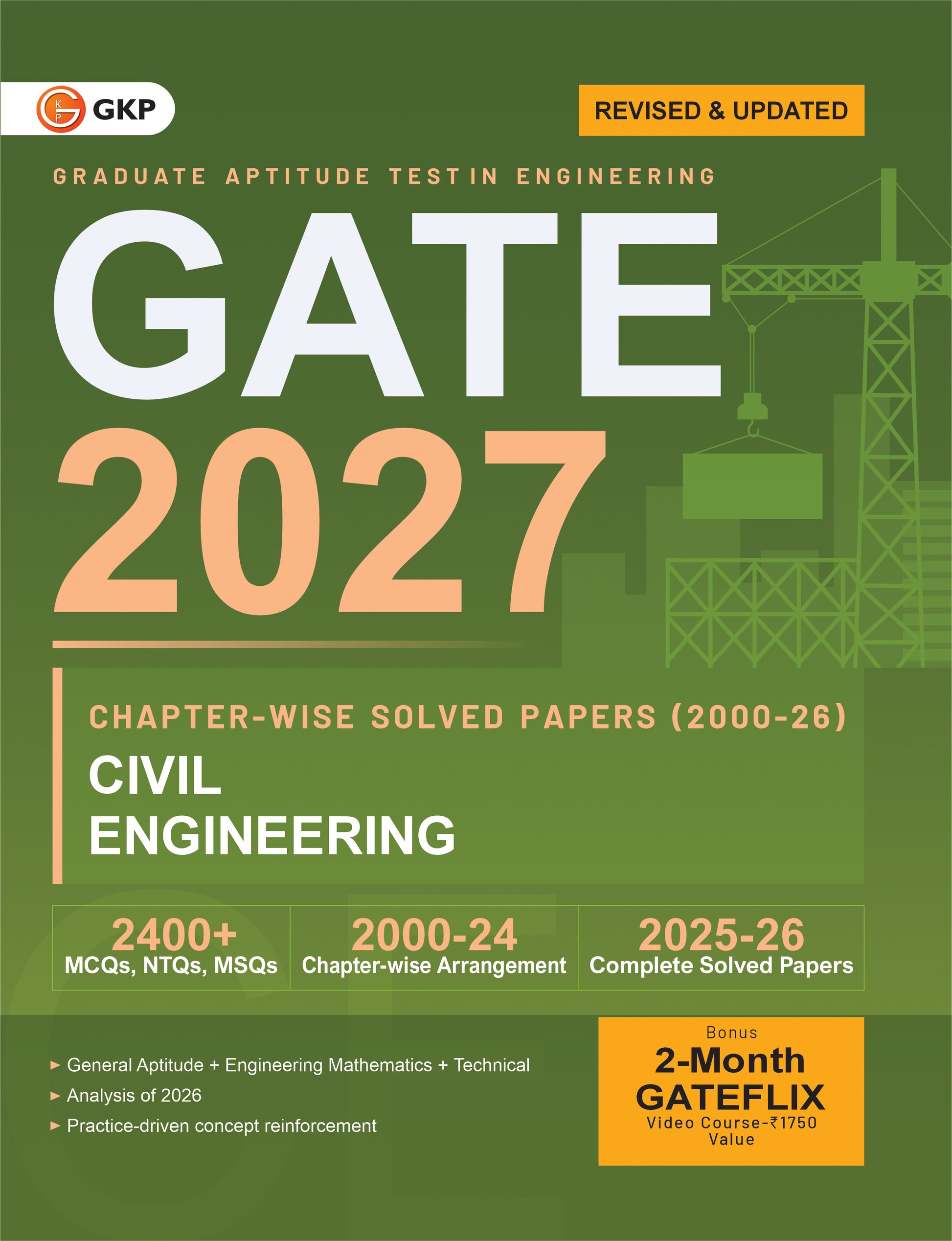 GATE 2027: Civil Engineering Preparation Set (Complete Study Guide + Chapter-wise PYQs Solved Papers of 2000-2025) | GATE-CE Prep Guide + Solved Papers | GATE Civil Engg. Exam Prep Combo | Set of 2 Books - GK Publications