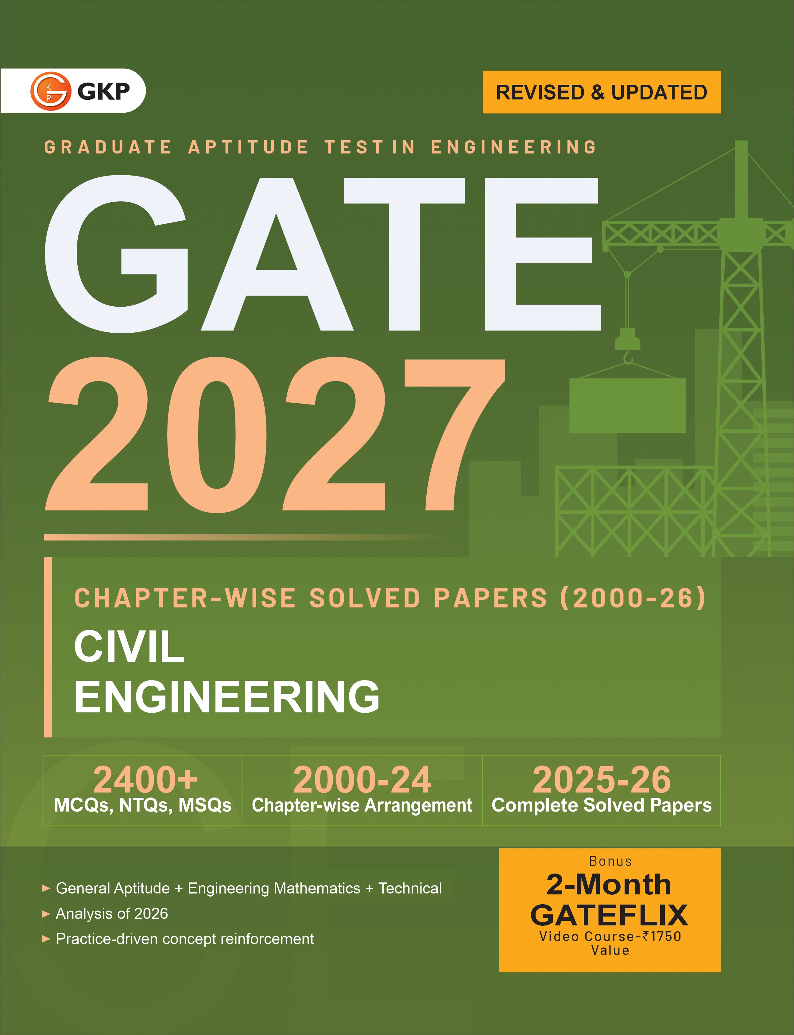 GATE 2027: Civil Engineering Preparation Set (Complete Study Guide + Chapter-wise PYQs Solved Papers of 2000-2025) | GATE-CE Prep Guide + Solved Papers | GATE Civil Engg. Exam Prep Combo | Set of 2 Books - GK Publications