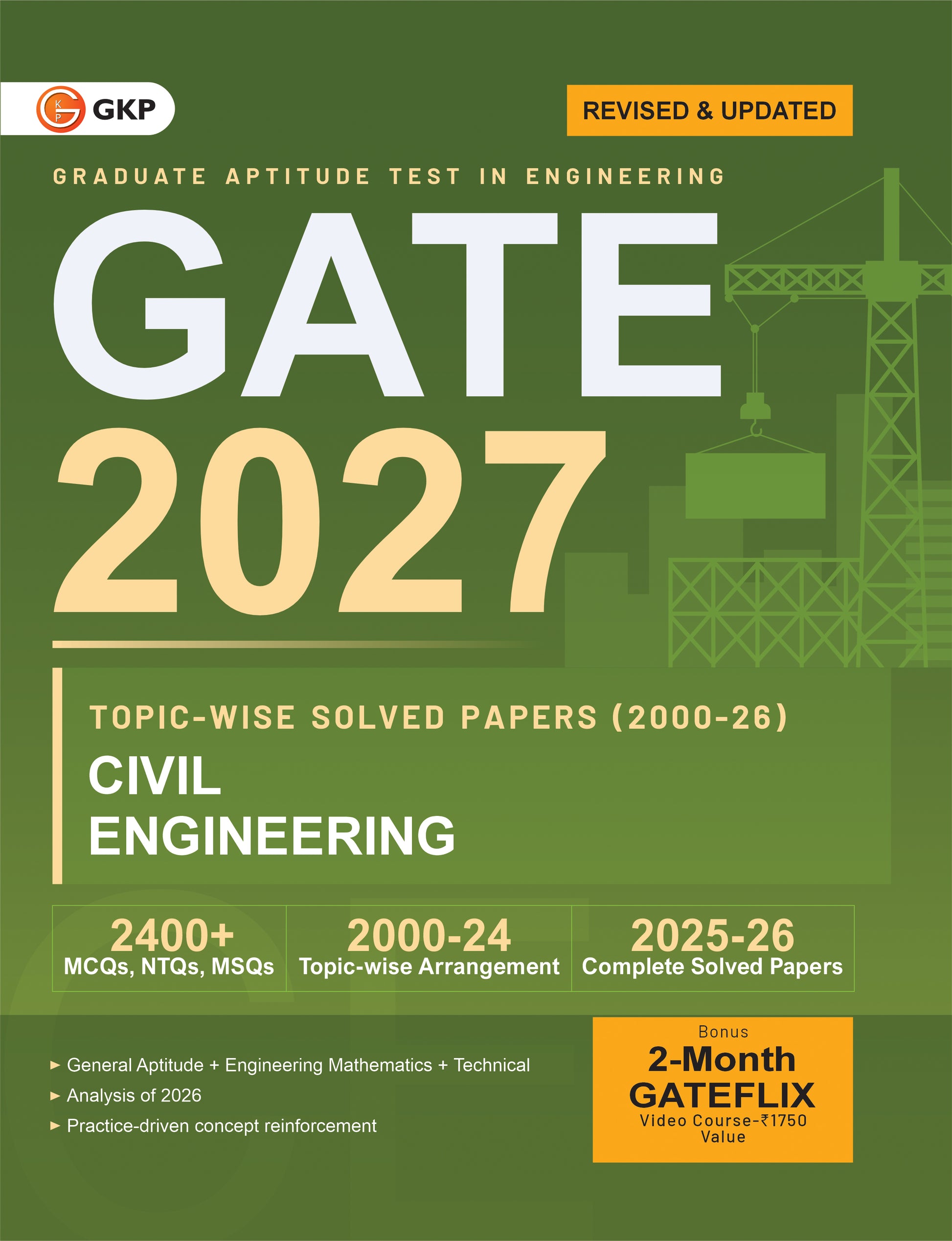 GATE 2027: Civil Engineering Preparation Set (Complete Study Guide + Topic-wise PYQs Solved Papers of 2000-2025) | GATE-CE Prep Guide + Solved Papers | GATE Civil Engg. Exam Prep Combo | Set of 2 Books - GK Publications