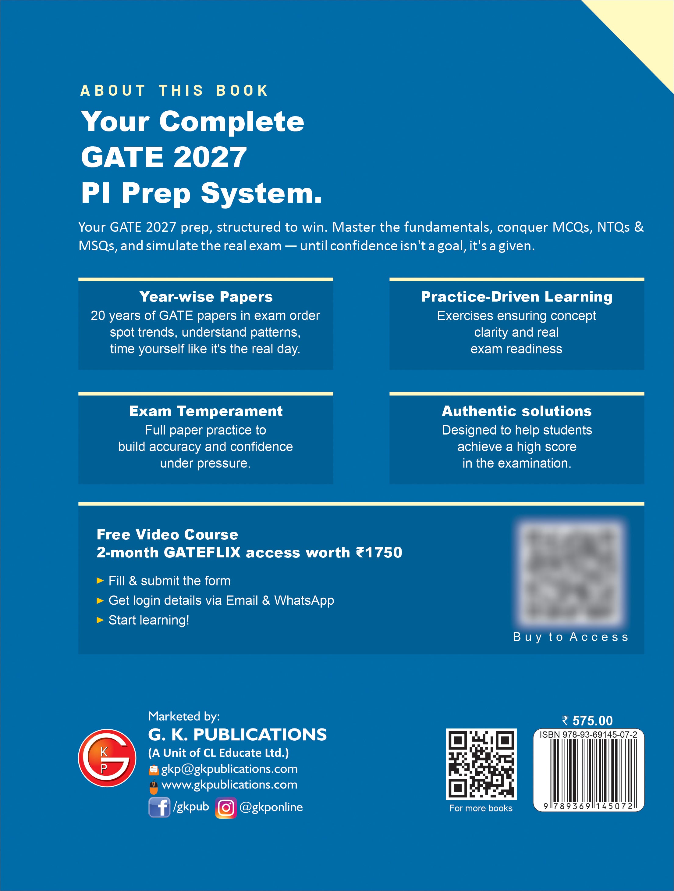 GATE 2027 : Production & Industrial Engineering - Solved Papers (2007-2026)
