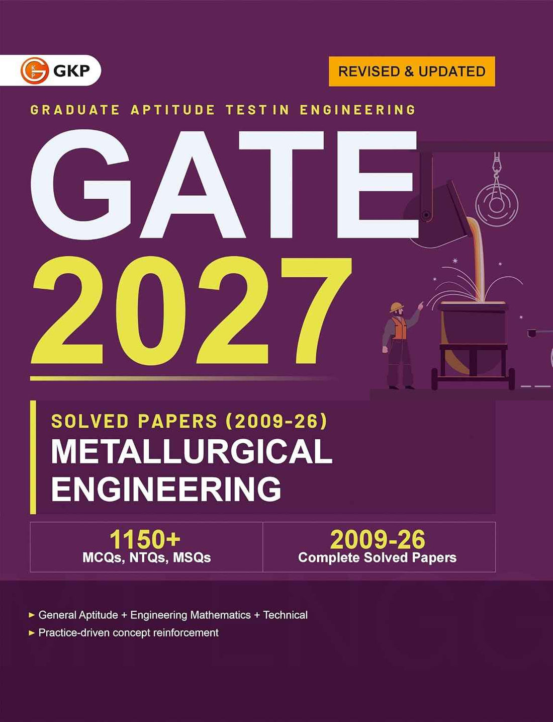 GATE 2027: Metallurgical Engineering | 18 Years Solved Papers (2009-2026) | Answers with Explanations | GATE Prep Series