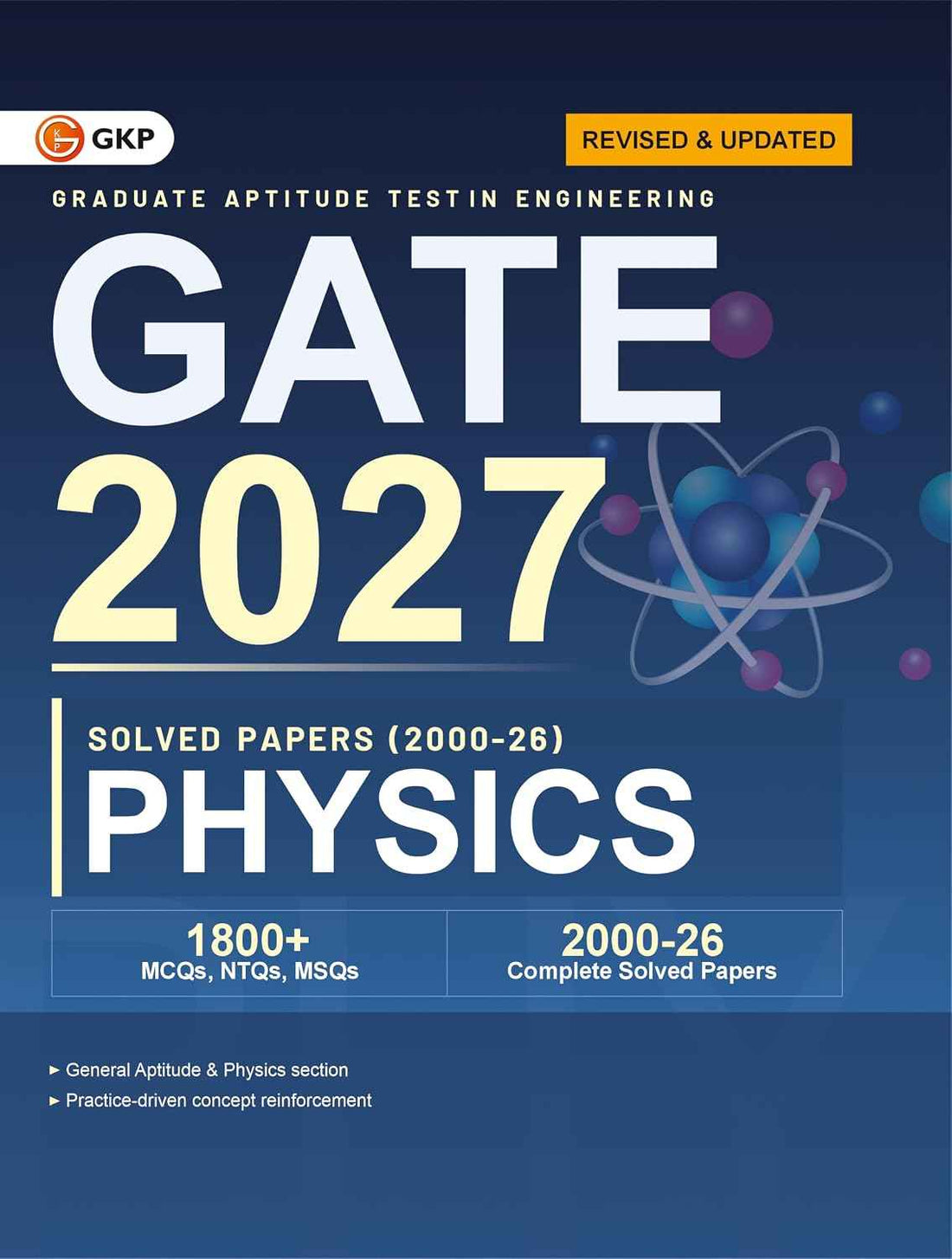 GATE 2027 Physics Solved Papers (2000-2026) | 27 Years PYQ with Detailed Solutions | 1800+ MCQs, NTQs & MSQs | GATE Prep Series by GKP