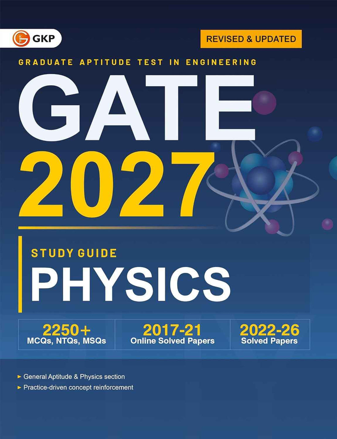 GATE 2027 Physics Study Guide | 2250+ MCQs, NTQs & MSQs | Solved Papers & 3 Full Mock Tests | GATE Prep Series by GKP