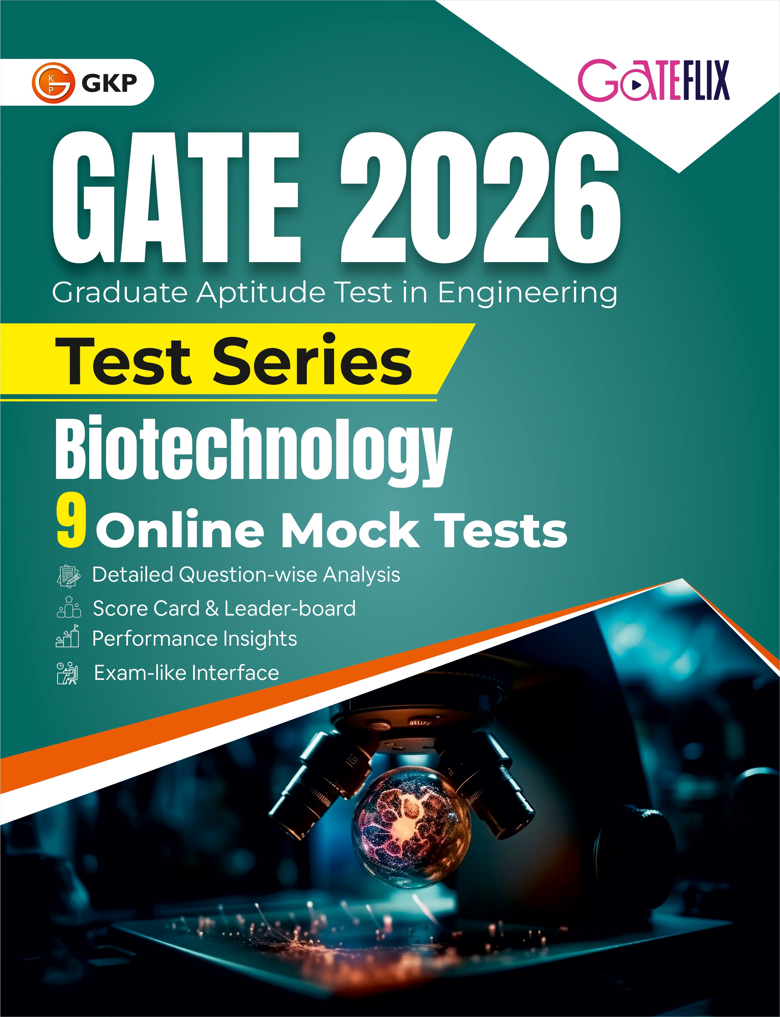 GATEflix GATE 2026 Test Series - BioTechnology | 9 Online Mock Tests to Boost the GATE 2026 Preparation and Practice | Detailed Question-wise Analysis | Prepaid by Career Launcher & GKP