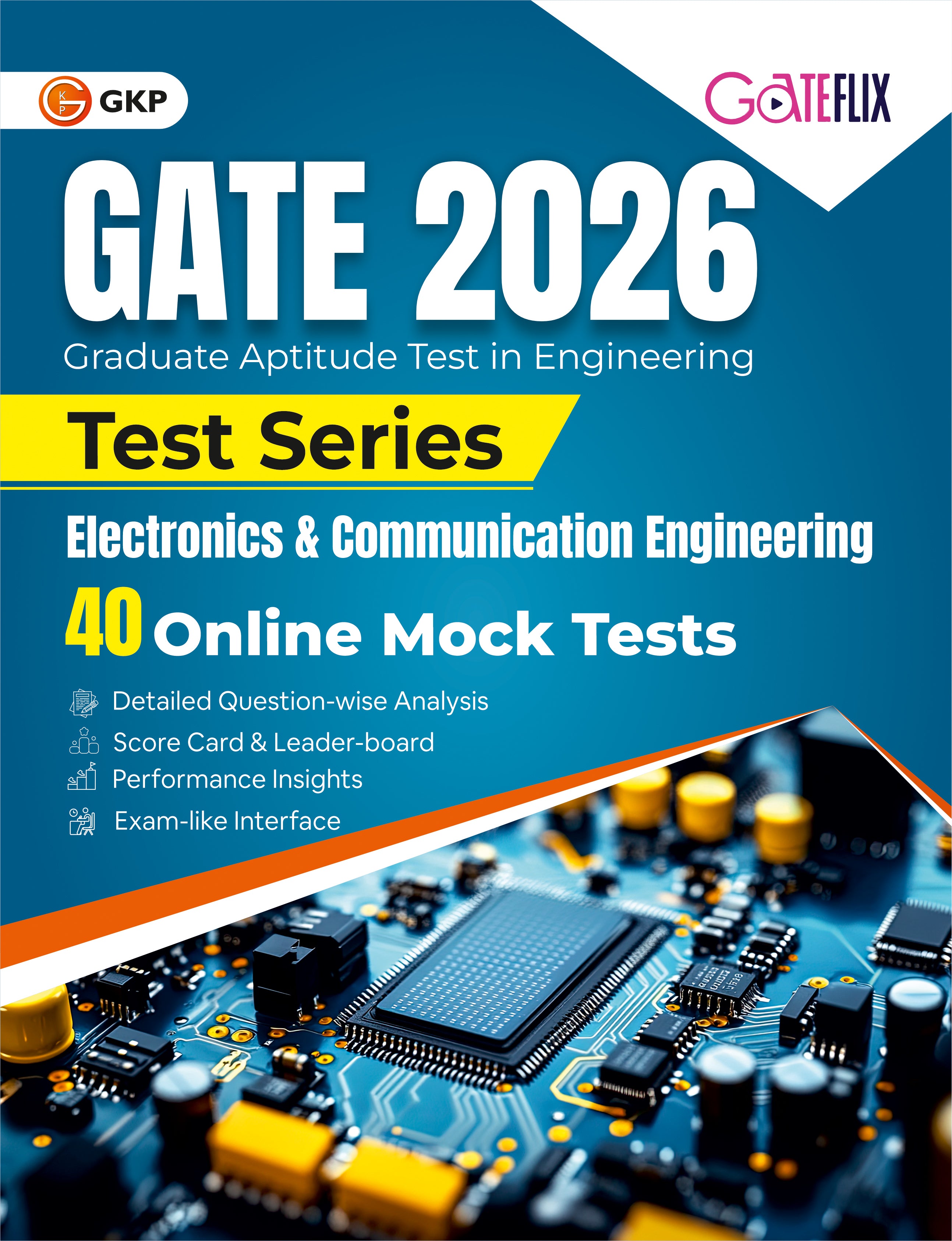 GATEflix GATE 2026 Test Series - Electronics & Communications Engineering | 40 Online Mock Tests to Boost the GATE 2026 Preparation and Practice | Detailed Question-wise Analysis | Prepaid by Career Launcher & GKP