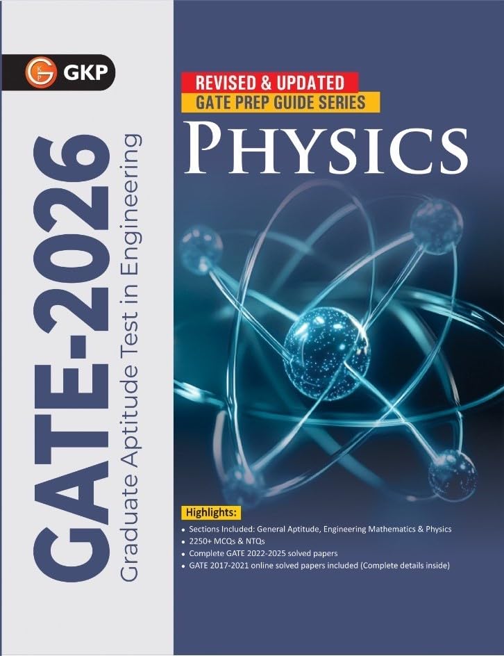 GATE 2026: Physics Study Guide | 2250+ MCQs & NTQs | Includes GATE 2022-2025 Solved Papers | Full-Length Mock Tests | GATE Prep Guide | With GateFlix Test Series