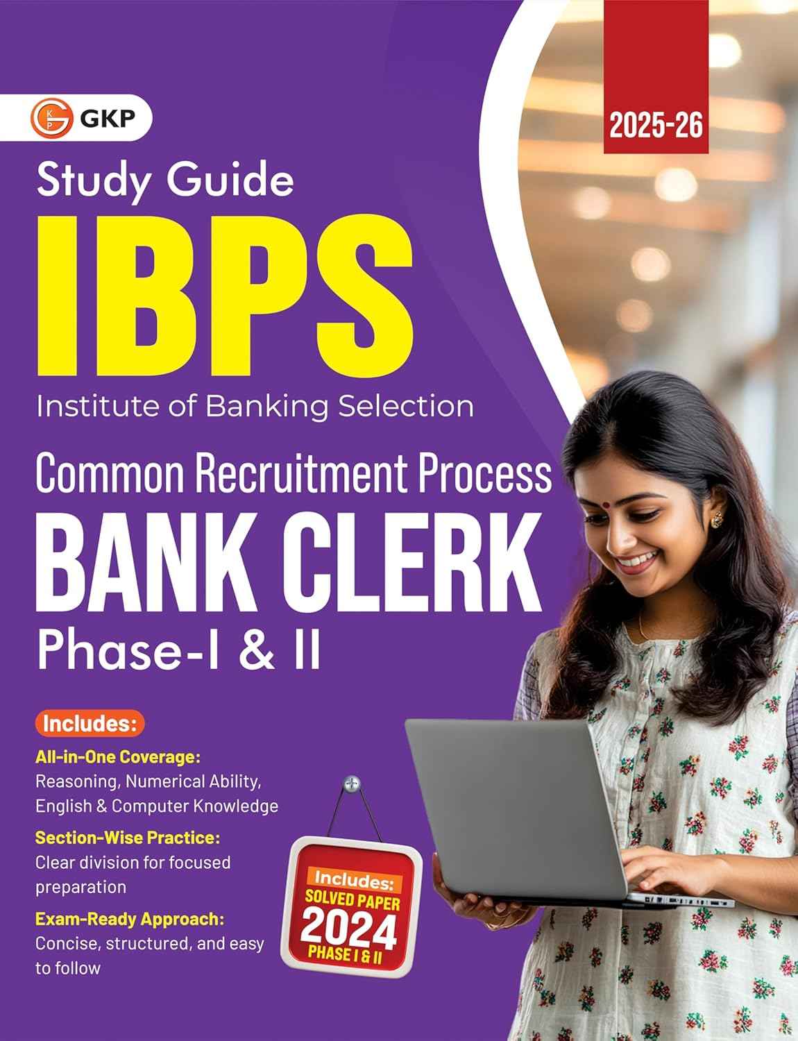 Buy IBPS 2025-26: Bank Clerk Exam Study Guide for Phase-1 & 2 ...