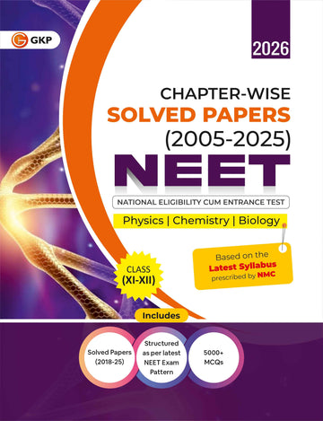 NEET 2026: Class 11th-12th - Chapter-wise Solved Papers (2005-2025) | Physics, Chemistry & Biology | Includes 5000+ MCQs | Based on Latest NEET Syllabus by NMC