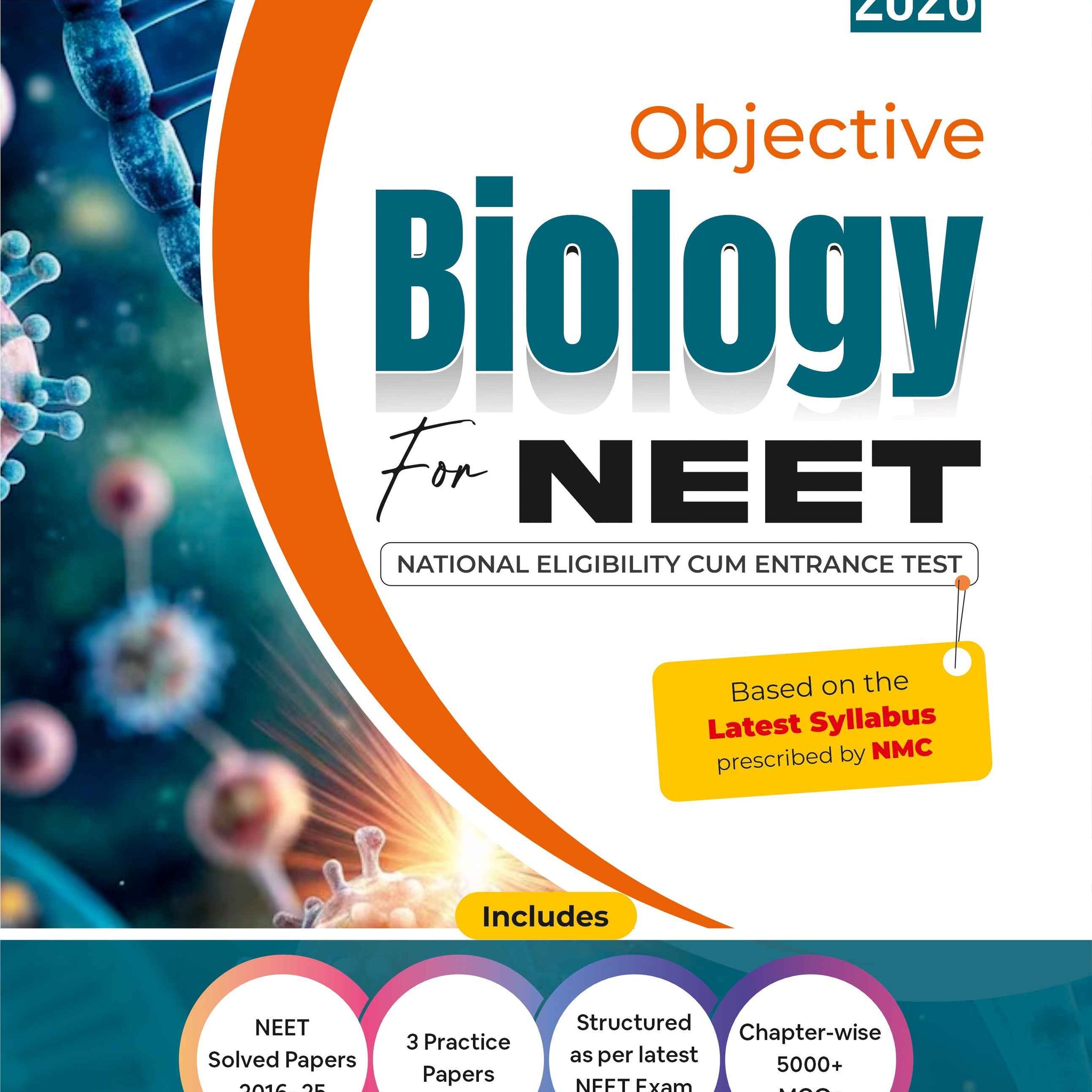GKP NEET 2026 : Objective  Biology - Guide| Solved Papers fro 2016-25| 3 Practice Papers| National Eligibility cum Entrance Test
