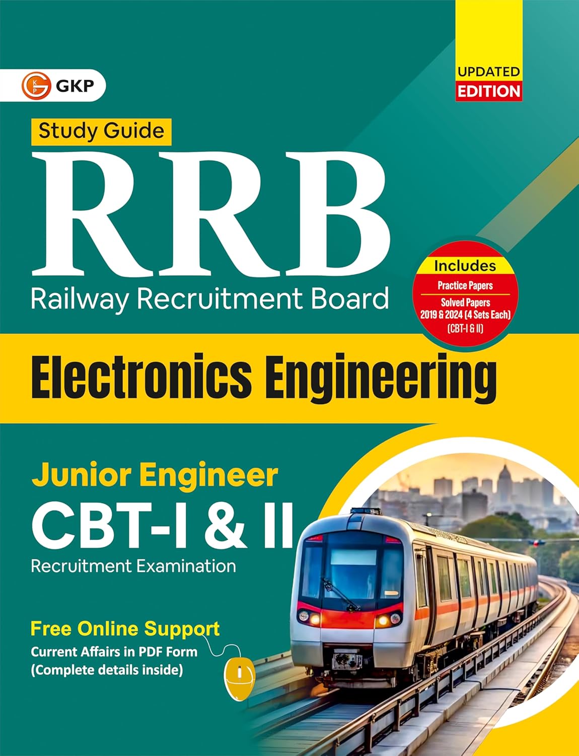 RRB JE 2025–26 Electronics Engineering Guide | CBT-I (Non-Technical) & CBT-II (Technical) | Practice Papers + 2019 & 2024 Solved Exams
