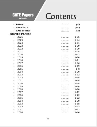 GATE-MA 2027 Mathematics PYQs Solved Papers (2000-2026) | 1800+ Practice MCQs, NTQs & MSQs | 27 Years of PYQs With Detailed Solutions | GATE-MA Prep Series