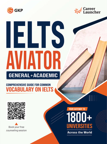 IELTS 2027: Aviator Exam Guide Book for Academic & General Test by Career Launcher | Step by Step Solutions for 8+ Band Score | Study Abroad Exam Prep