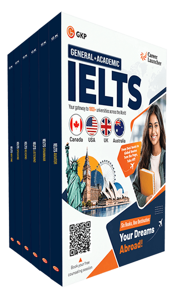 IELTS 2027: Academic & General Test Prep Books by Career Launcher | Reading, Listening, Writing, Speaking, Grammar & Aviator | Study Abroad IELTS Exam Prep (Set of 6) | Includes Free Expert Counselling