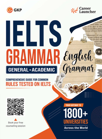 IELTS 2027: Grammar Exam Guide Book for Academic & General Test by Career Launcher | Step by Step Solutions for 8+ Band Score | Study Abroad Exam Prep