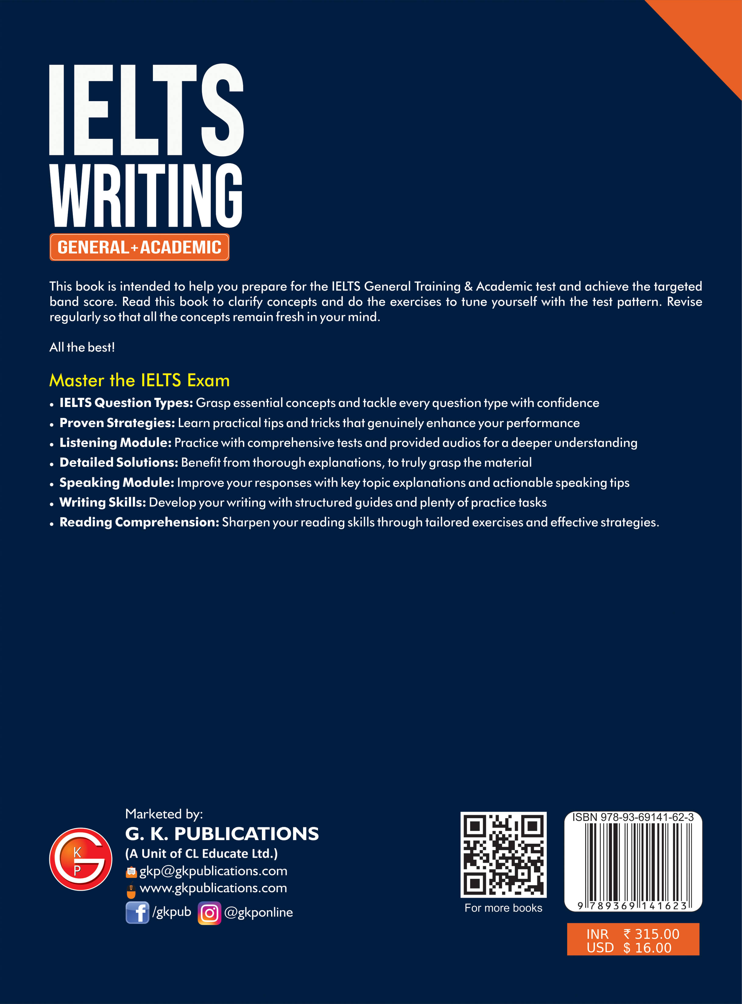 IELTS 2027: Writing Exam Guide Book for Academic & General Test by Career Launcher | Step by Step Solutions for 8+ Band Score | Study Abroad Exam Prep