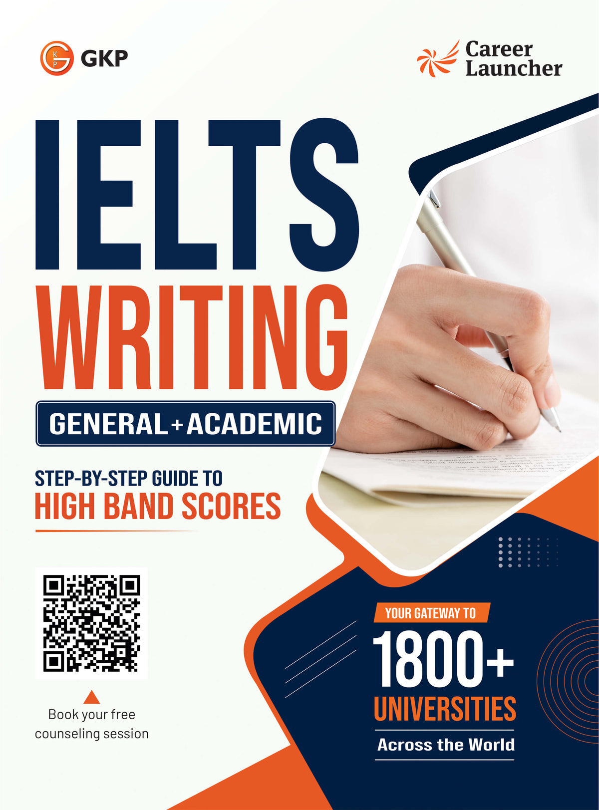 IELTS 2027: Writing Exam Guide Book for Academic & General Test by Career Launcher | Step by Step Solutions for 8+ Band Score | Study Abroad Exam Prep