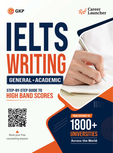 IELTS 2027: Writing Exam Guide Book for Academic & General Test by Career Launcher | Step by Step Solutions for 8+ Band Score | Study Abroad Exam Prep