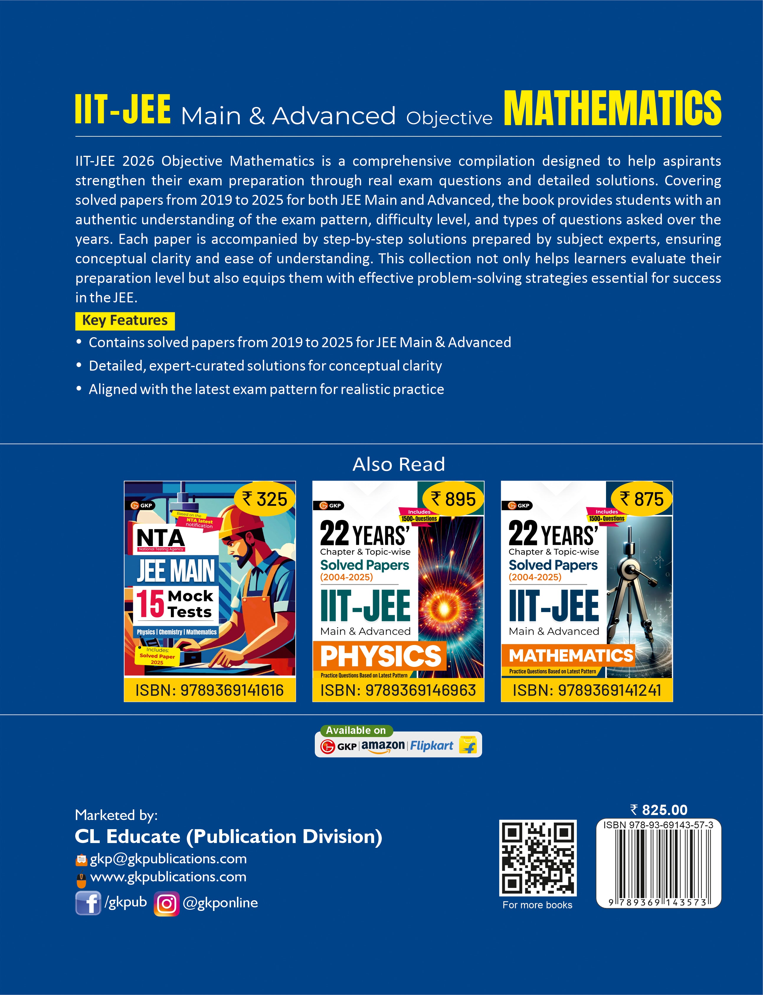 IIT JEE 2026 : Main & Advanced - Objective Mathematics| Solved Papers 2019-2025