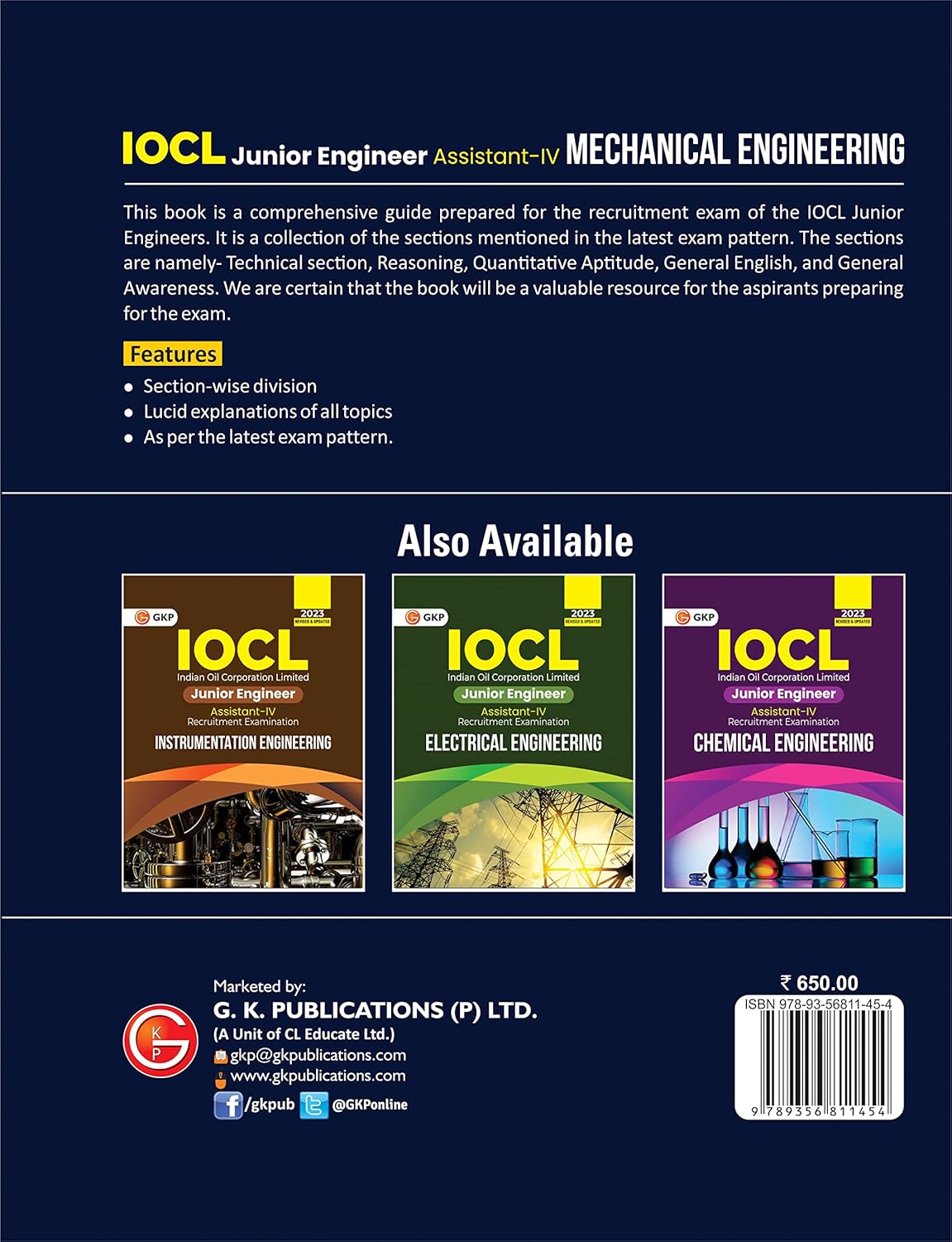IOCL: Mechanical Engineering - Junior Engineer Assistant-IV | Section-wise Division with All Topics Explanation | IOCL-JE Recruitment Exam Prep