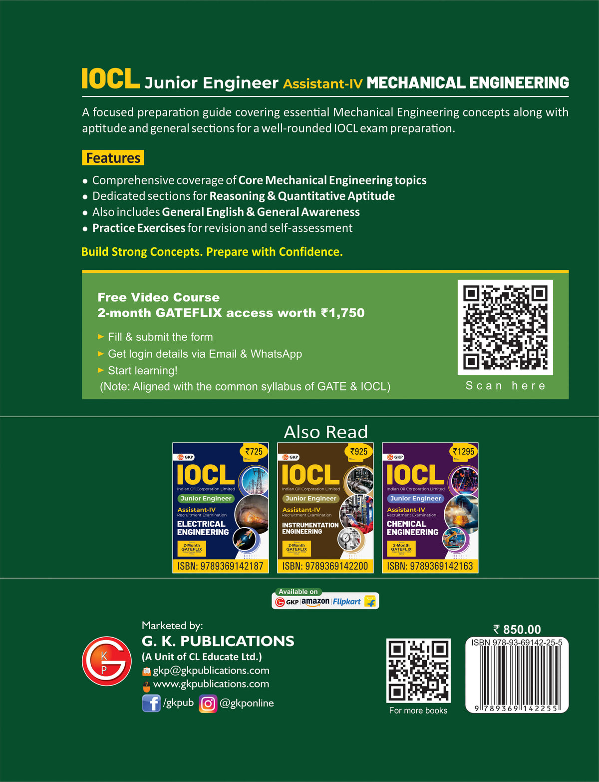 IOCL-JE 2027: Mechanical Engineering - Junior Engineer Assistant-IV | Comprehensive Guide for Core Technical Subjects, Reasoning, Aptitude, English & General Awareness | Indian Oil Corporation Limited JEA-IV Exam Prep