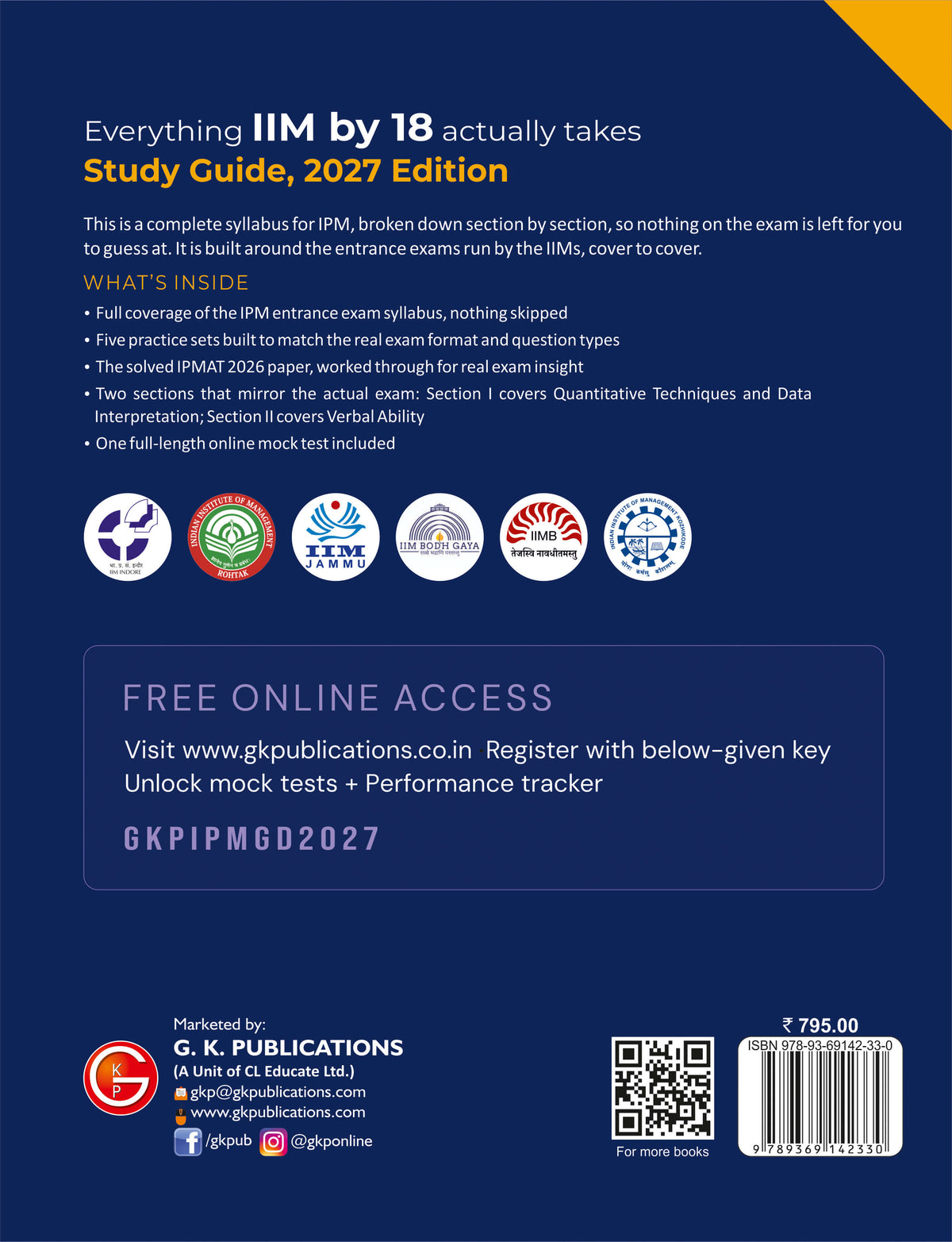 IPM 2027: Study Guide - IIM by 18 by R. Shiva Kumar | For IPMAT, JIPMAT, BBA-DBE, BMS, UGAT & IIM Entrance Exams | Sections Covering Quantitative Techniques, Data Interpretation & Verbal Ability with IPMAT 2026 Solved Paper & 5 Practice Sets