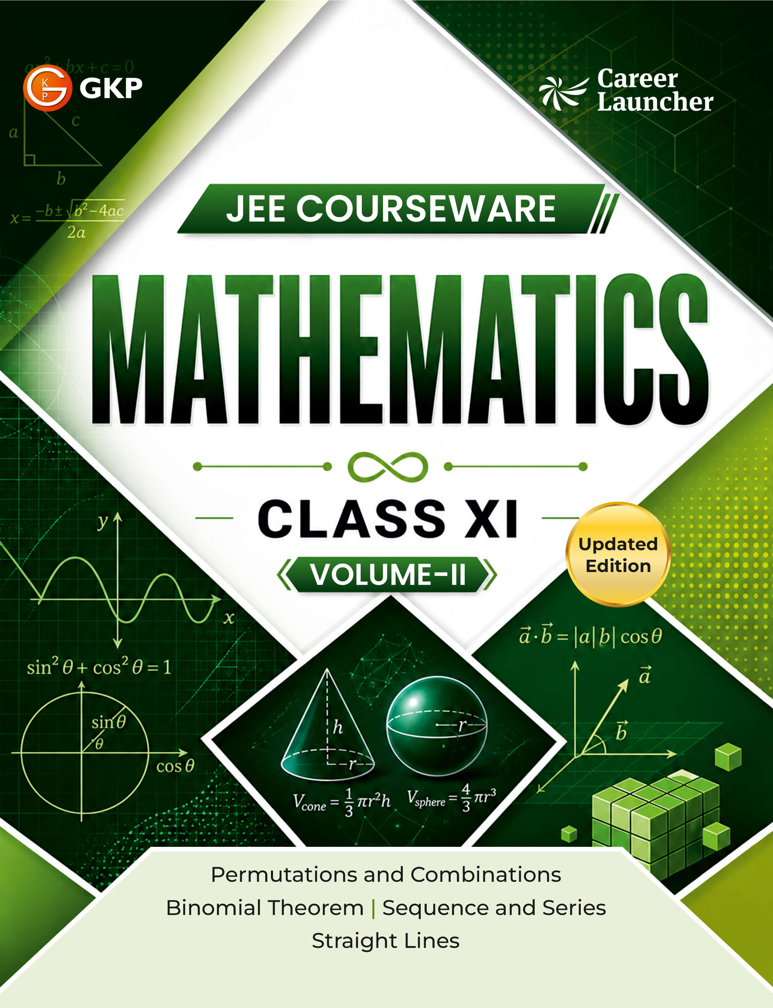 IIT-JEE Class-11 Courseware PCM | Physics, Chemistry & Maths (3 Volumes Each) | Class-11 Early IIT-JEE/Olympiads Prep Books | Career Launcher | Set of 9 Books