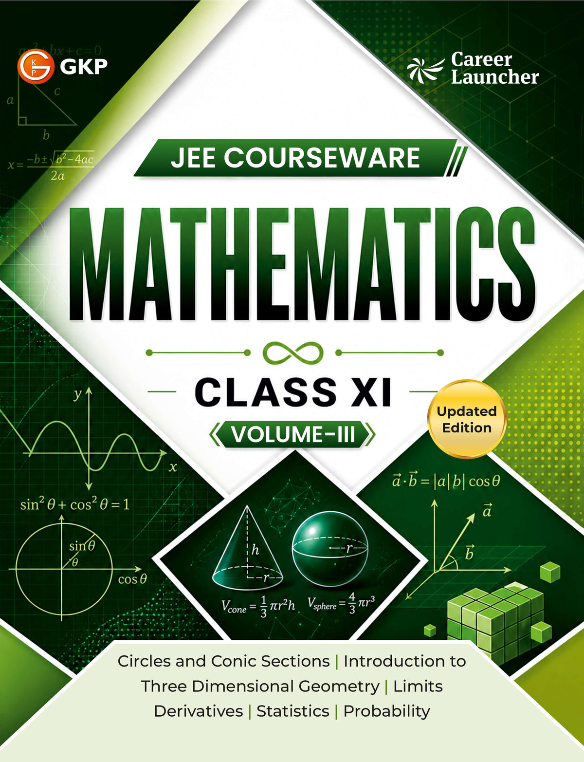IIT-JEE Class-11 Courseware PCM | Physics, Chemistry & Maths (3 Volumes Each) | Class-11 Early IIT-JEE/Olympiads Prep Books | Career Launcher | Set of 9 Books
