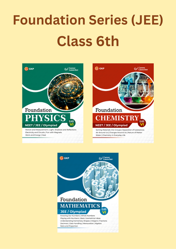 IIT-JEE Foundation Class-6 (Set of 3): Physics, Chemistry & Maths | JEE/Olympiad Prep Books | Class-6 Early JEE Preparation | Career Launcher