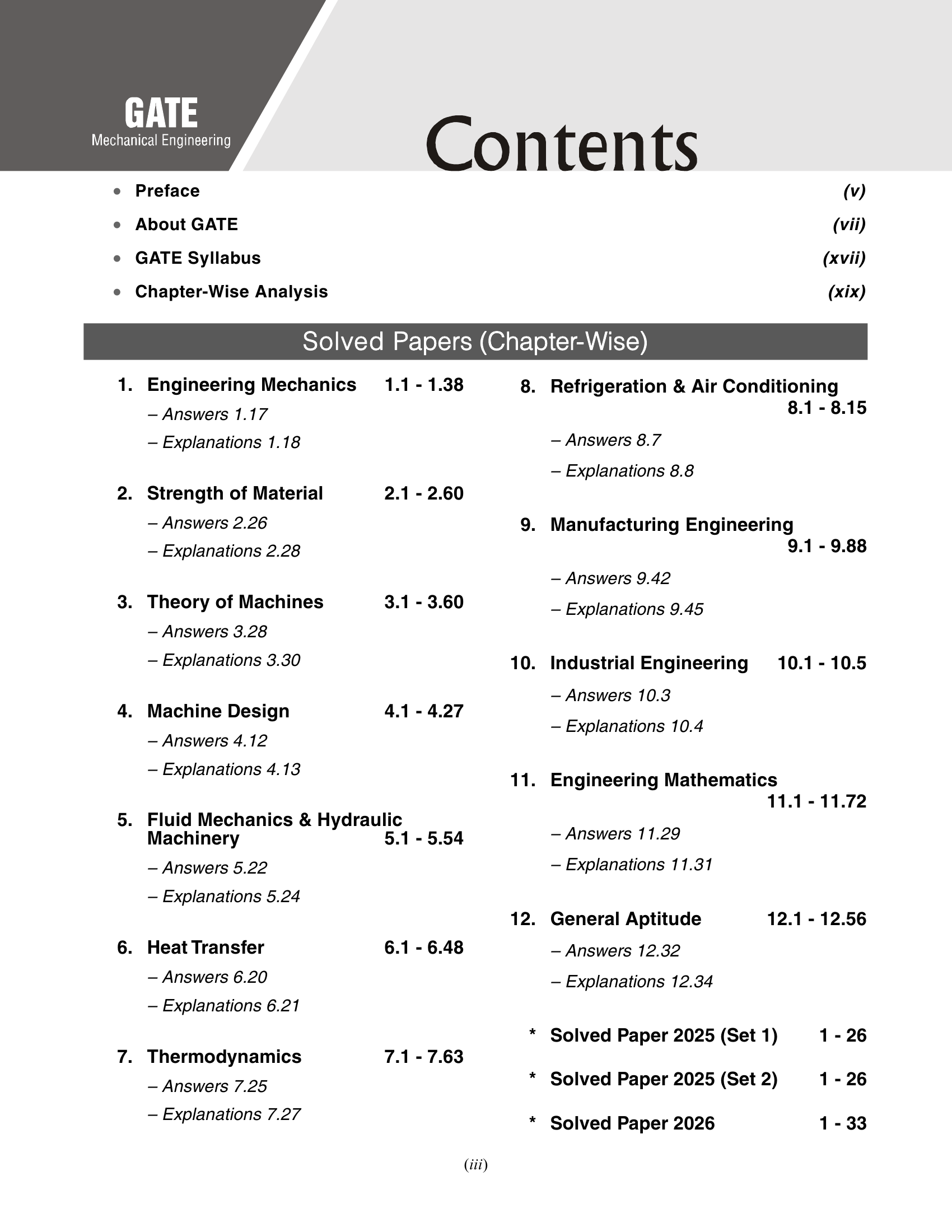 GATE-ME 2027 Chapter-wise Solved Papers (2000-2026) | Mechanical Engineering | 27 Years PYQ Breakdown with Detailed Solutions & Fully Solved 2025-26 Papers | GATE-ME Exam Prep Papers - GK Publications