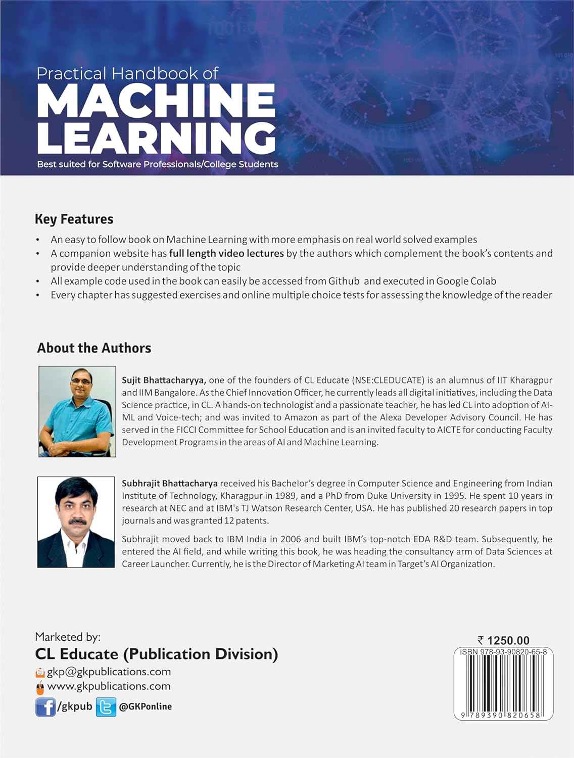 GKP Practical Handbook of Machine learning for Beginners | College Students | Software Professionals - by Sujit Bhattacharyya & Subhrajit Bhattacharya