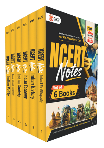 UPSC: NCERT Summary Notes (Class 6-12) | 1000+ Chapter-wise MCQs, Images & Infographics | IAS & State Prelims/Mains Prep | NCERT Foundation Series | Set of 6 Core Subject Books | English Medium
