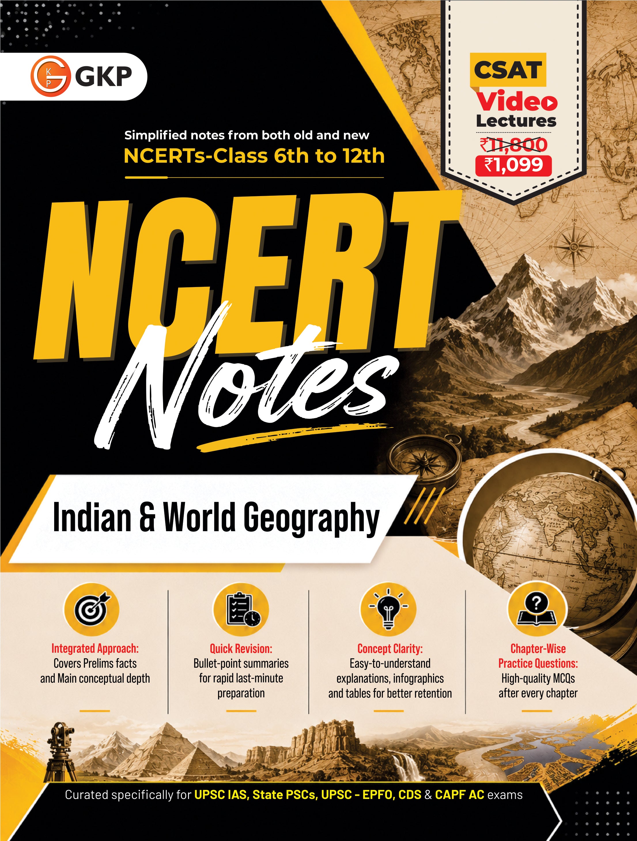 NCERT Notes 2026 : Class 6 to 12 - Indian & World Geography