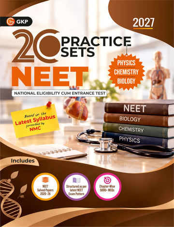 NEET 2027: 20 Practice Sets | 20 Full Pattern Mocks & 7 Years Solved Papers (2020-2026) with 5000+ MCQs | NEET 2027 Practice Prep with Step-by-Step Solutions & Exact Exam Trend Analysis by GKP
