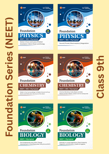 NEET Foundation Class-9 (Set of 6): Physics, Chemistry & Biology - (2 Volume Each) | NEET/Olympiad Prep Books | Class-9 Early NEET Preparation | Career Launcher