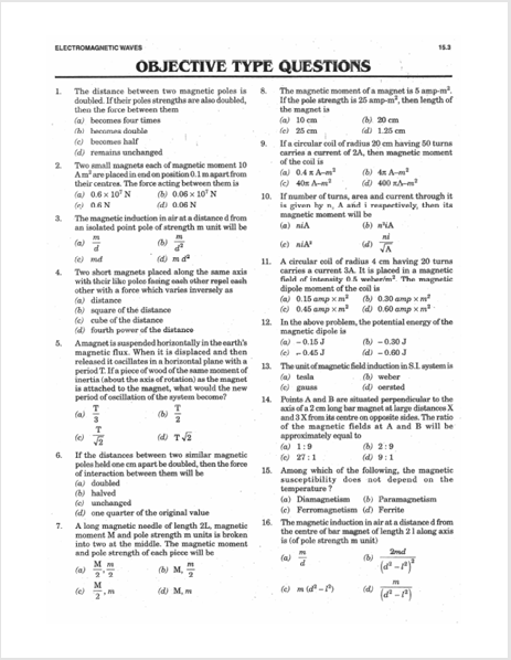 NEET 2027 : Objective Physics Study Guide – table of contents, page 4