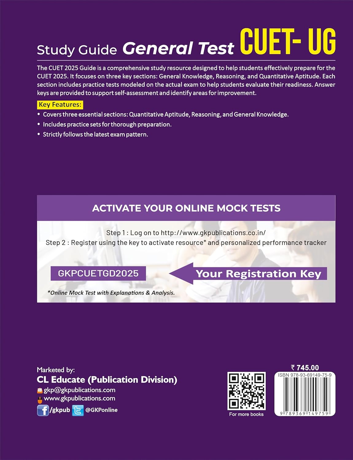 CUET(UG) 2025: General Test Study Guide | Useful for DU, BHU, JNU, JMI, AMU | Includes Solved Papers 2023-24 & 1000+ Practice Questions |  By Career Launcher | NTA CUET Exam Prep
